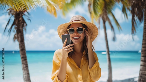 Obraz woman on the beach