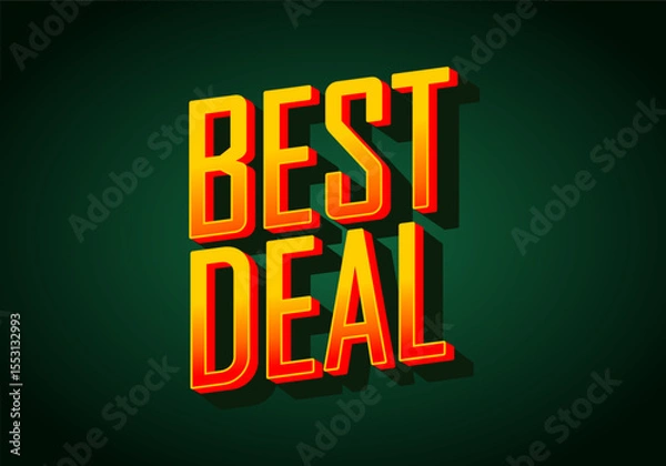 Obraz Best Deal Typography text Design