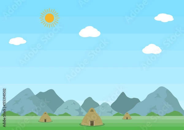 Obraz 縄文時代の風景