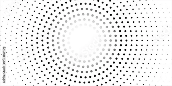Fototapeta Halftone dots pattern. Abstract background for your design. Dot texture on white background. Vector illustration. EPS 10.