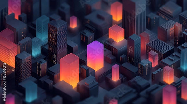 Fototapeta Robo advisors and blockchain payments drive fintech growth transforming modern financial services
