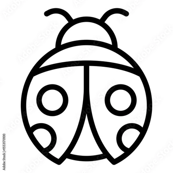 Fototapeta lady bug icon