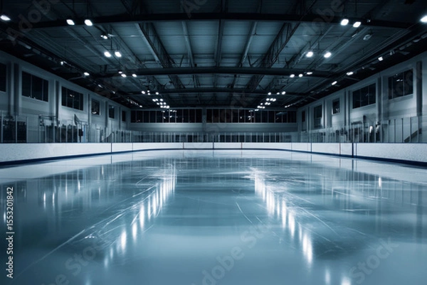Fototapeta empty sport arena with copy space