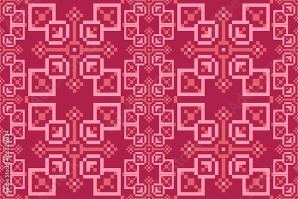 Fototapeta seamless pixel pattern, seamless pattern illustration