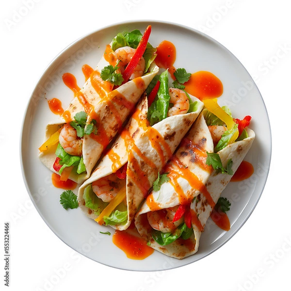 Fototapeta Pasta with tomato sauce and vegetables served as a fresh and healthy meal on a plate, vegetable tomato penne pasta filled a white bowl on wooden background.
