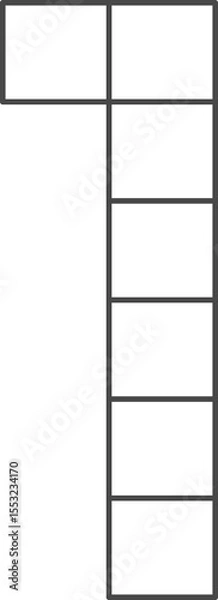 Obraz Learning of number proportion, seven.