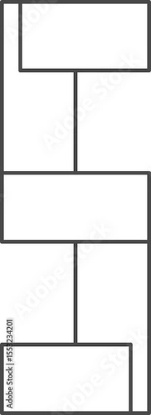 Obraz Learning of number proportion, five.