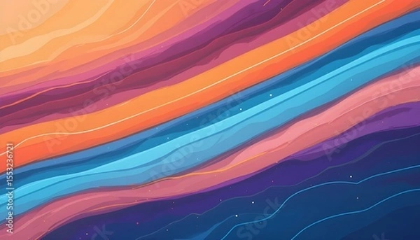 Fototapeta  Modern Cartoon Background with Animated Lines: Playful Template for Fun Visuals
