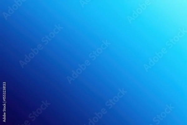 Obraz Deep Blue To Bright Cyan Gradient abstract color
