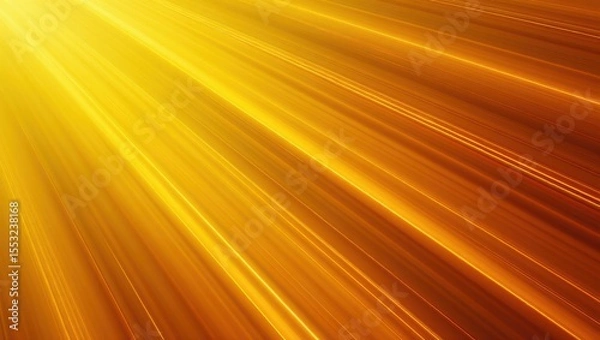 Obraz Golden Yellow Light Rays Streaking Across Dark Orange image