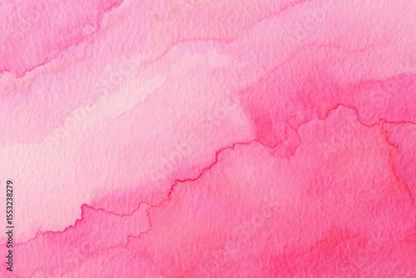 Obraz Soft Pink Watercolor Wash Texture with Subtle Red Veining abstract