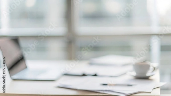 Fototapeta Professional Workspace Defocused