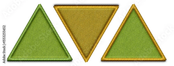 Fototapeta set of embroidery shapes for background. PNG file embroidery. Embroidery background
