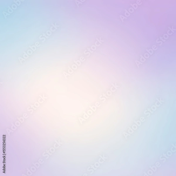 Obraz パステル調グラデーション背景。水色と紫のやさしい抽象デザイン