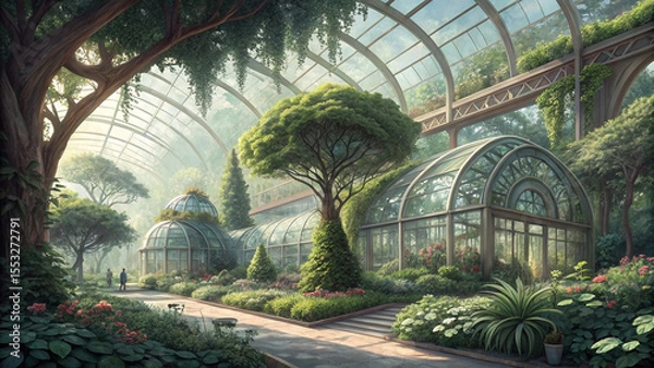 Fototapeta The picture depicts a powerful armored warrior holding a sword and shield, standing amidst a fiery battlefield filled with flames and smoke under a dark, dramatic sky.