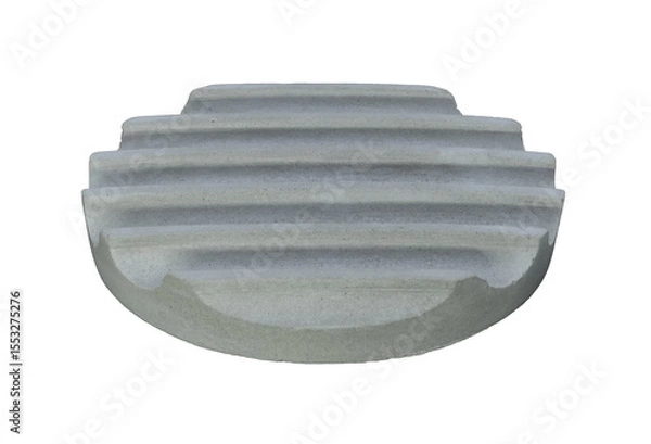 Fototapeta Concrete template podium pedestal for show cosmetic or skin care products display on transparent background png file