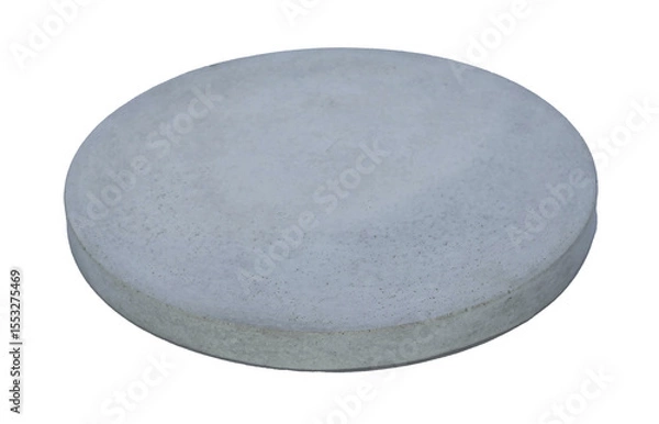 Fototapeta Concrete template podium pedestal for show cosmetic or skin care products display on transparent background png file