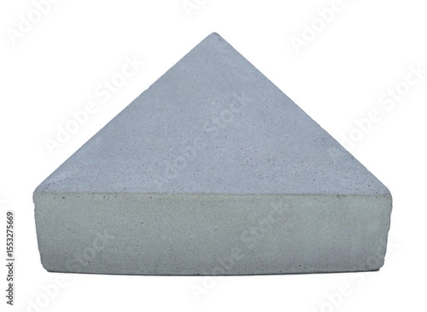 Fototapeta Concrete template podium pedestal for show cosmetic or skin care products display on transparent background png file