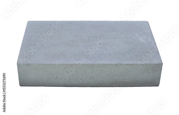 Fototapeta Concrete template podium pedestal for show cosmetic or skin care products display on transparent background png file