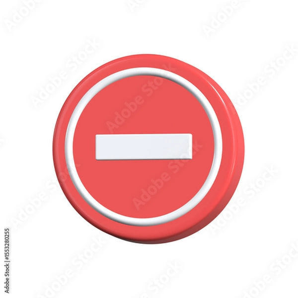 Obraz no entry sign