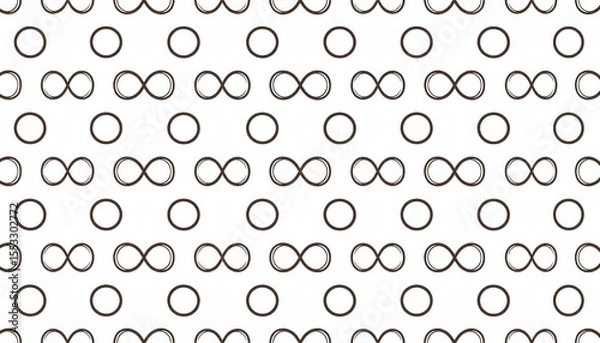 Fototapeta Abstract Geometric Pattern With Interlocking Circles