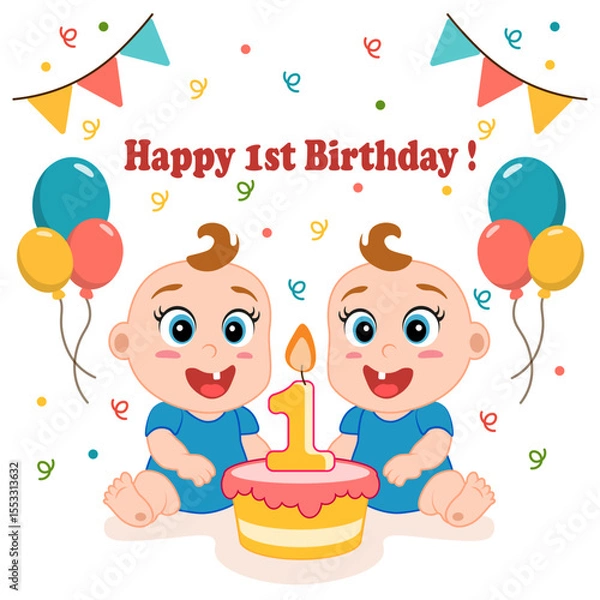 Obraz 1 st twins boys