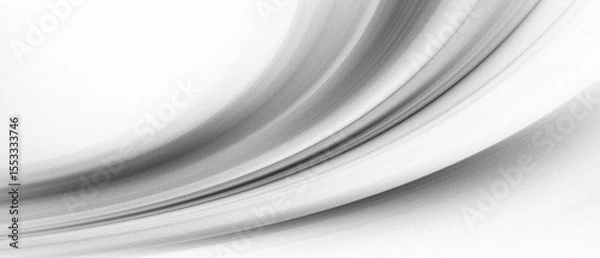 Fototapeta Soft curved monochrome gradient light streak black and white, motion blur noise grain texture. movement sport energy luxury minimal modern design background, website header banner poster backdrop.