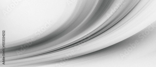 Fototapeta Soft curved monochrome gradient light streak black and white, motion blur noise grain texture. movement sport energy luxury minimal modern design background, website header banner poster backdrop.