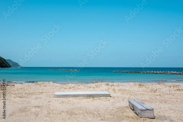 Fototapeta 初夏の美しい北崎海岸　福岡県糸島市