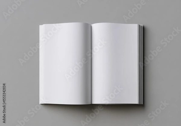 Fototapeta Newspaper Mockup with Standard Layout and High Quality Design for Professional Use