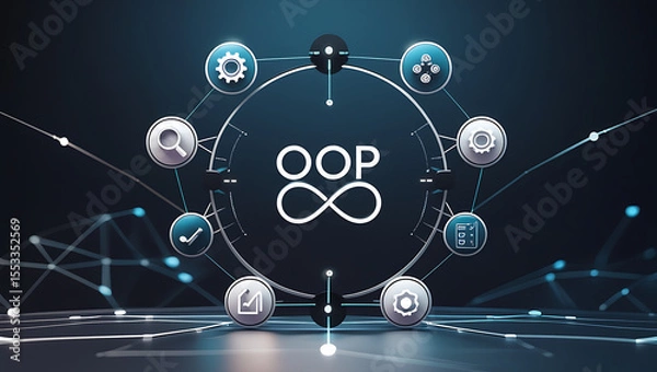 Fototapeta "DevOps CI/CD Pipeline Automation Stages for Seamless Software Integration and Deployment"

