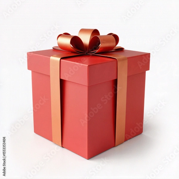 Obraz Stylish square gift boxes wrapped with satin bows