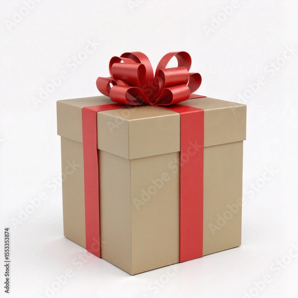 Obraz Stylish square gift boxes wrapped with satin bows