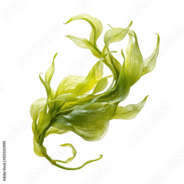 Fototapeta Seaweed cluster isolated on transparent background
