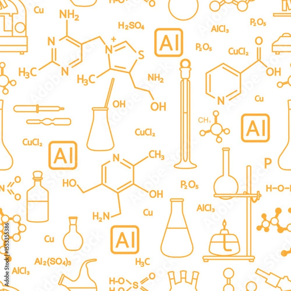 Obraz Pattern Science Network AI Smart Research