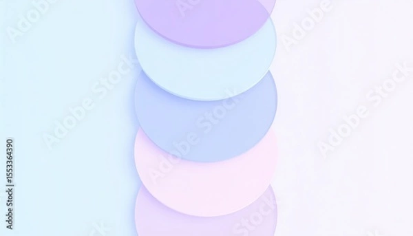 Fototapeta Abstract Pastel Circles Background Design
