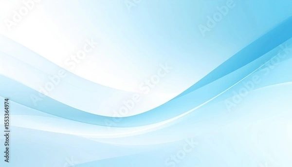 Fototapeta Abstract Blue and White Wave Design Background