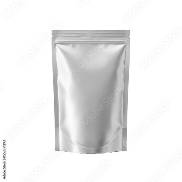 Fototapeta elegant silver glitter picture frame isolated on white background
