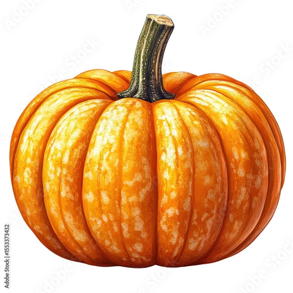 Obraz pumpkin isolated on transparent background.
