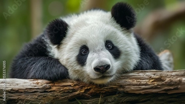 Fototapeta Giant panda bear. Ai Generative. 