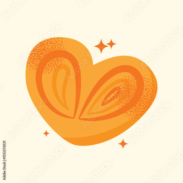 Obraz Set of various baked goods croissant, loaf, pretzel, bun, baguette, roll, danish pastry, and donut isolated on light background. Flat vector illustration. Bakery and food concept cooking pastry