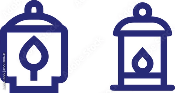 Fototapeta isolated lantern Vector,lantern Silhouette,lantern icon  , lantern symbol ,  lantern Vector illustration, 