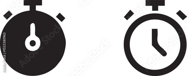 Fototapeta isolated timer Vector,timer Silhouette,timer icon  , timer symbol ,  timer Vector illustration, Vector Graphic, EPS 