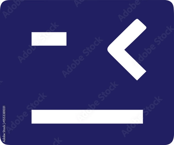 Fototapeta isolated terminal Vector,terminal Silhouette,terminal icon  , terminal symbol ,  terminal Vector illustration, Vector Graphic, EPS 