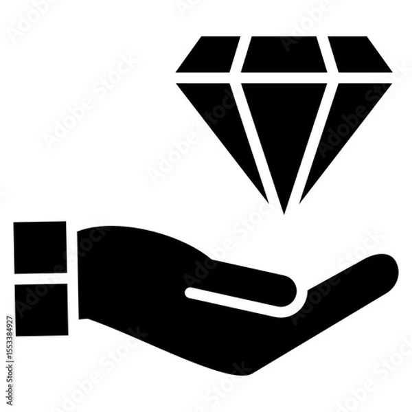 Fototapeta Unique Value Proposition Icon Element For Design