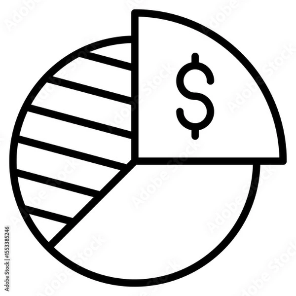 Fototapeta Total Addressable Market Icon Element For Design
