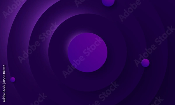 Obraz Abstract Blue and Purple Background with Glowing Circles and Swirl Pattern