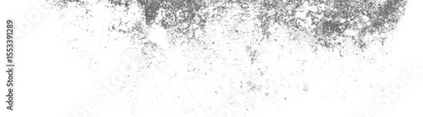 Fototapeta Abstract grayscale image of particles scattering on black background.