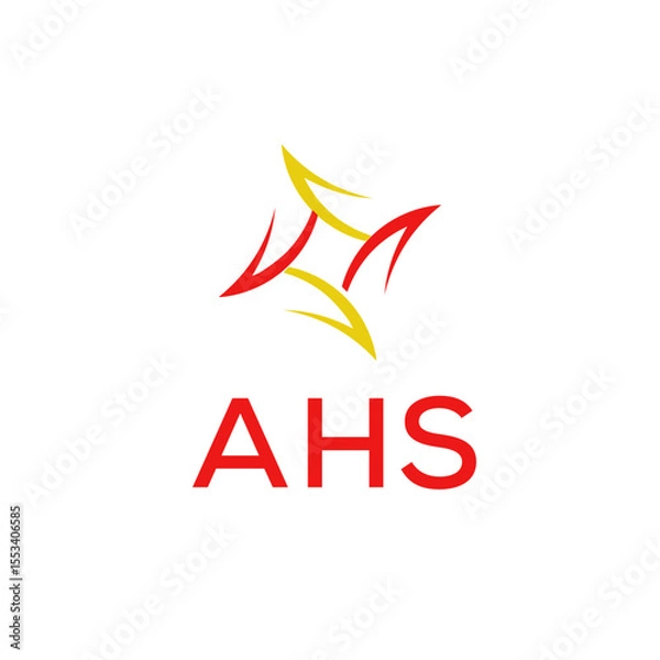 Obraz AHS Logo design vector template