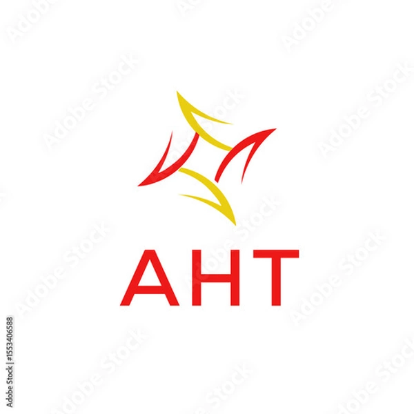 Obraz AHT Logo design vector template
